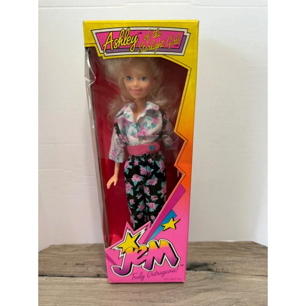 Vintage 1987 Hasbro Jem Starlight Girls Ashley Doll New In Box 4211/4025 Asst